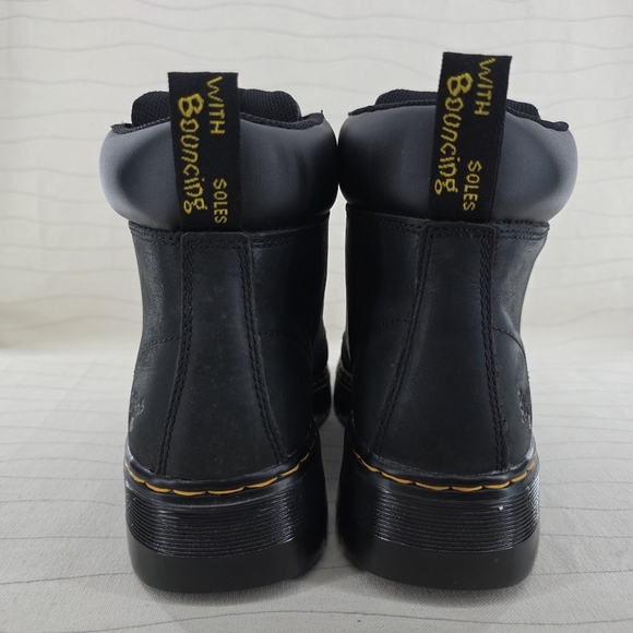 Dr Martens Mens Industrial Black Leather Soft Toe Work Boots ASTM F2892-11 Sz 8 main image 9